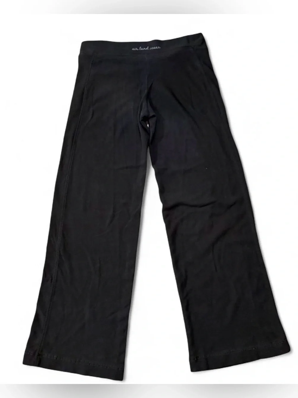 Alo Yoga XS black high-waisted flair leggings with elastic waistband